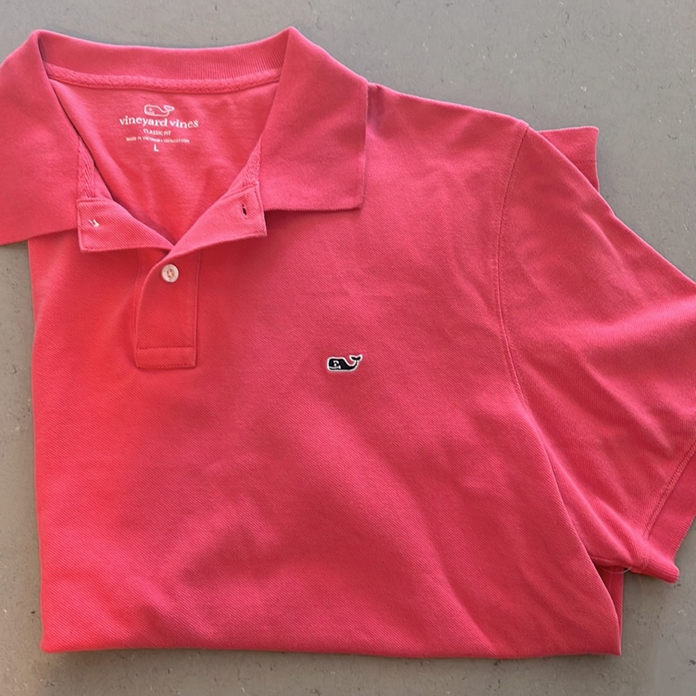 Coral/Salmon Color Vineyard Vines Polo